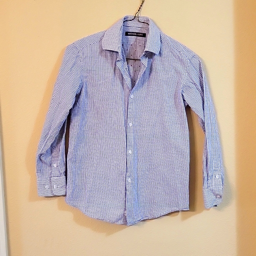 Michael Kors Boys Long Sleeve Dress Shirt